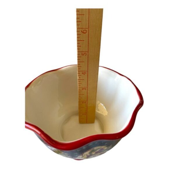 April Cornell Ceramic French Country Rooster Set of 2 Bowl & Plate's - Picture 8 of 11